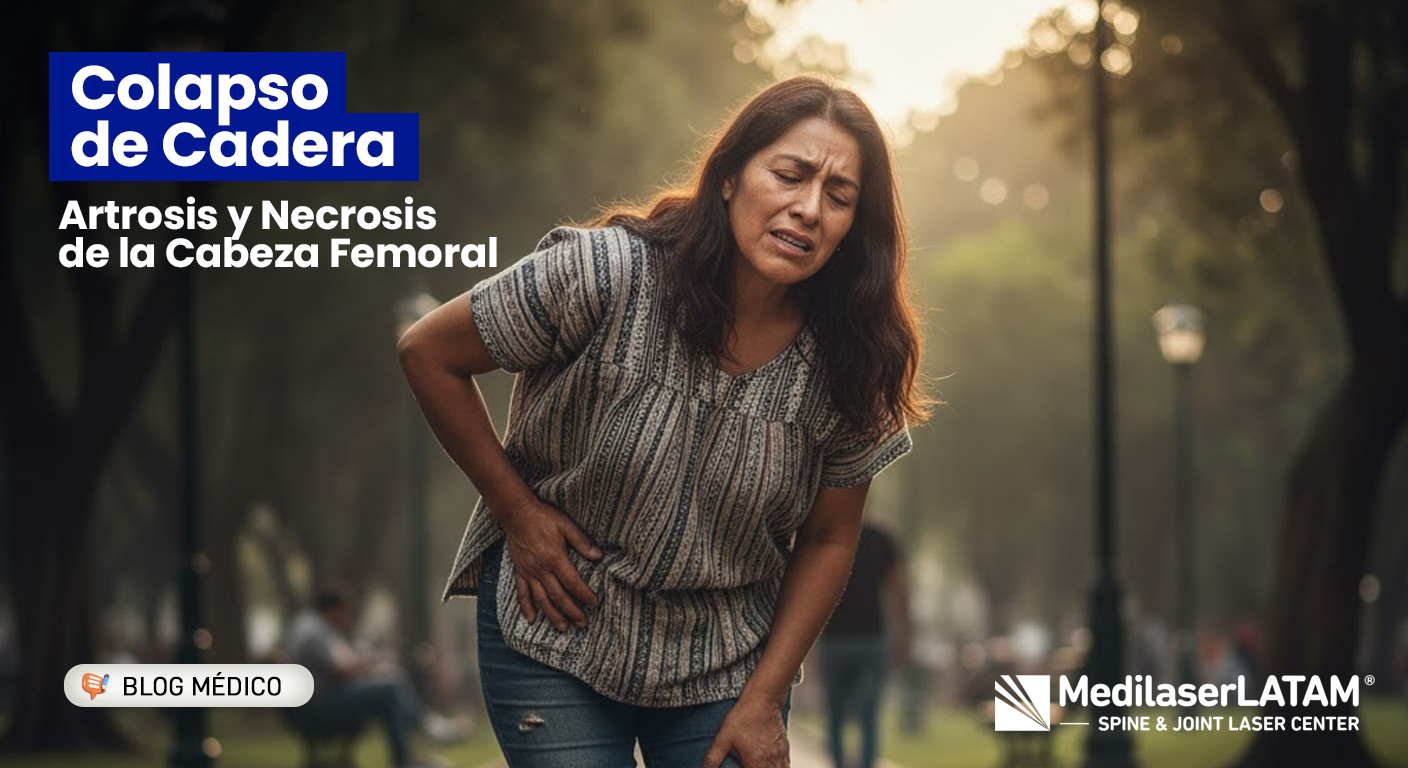 Colapso Cabeza Femoral: La necrosis en Artrosis de Cadera requiere solución urgente. Descubre si eres candidato a la cirugía láser para evitar la prótesis.